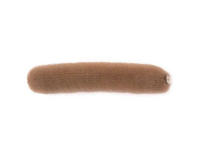 Sibel relleno moño nylon espiral, castaño [23 cm]